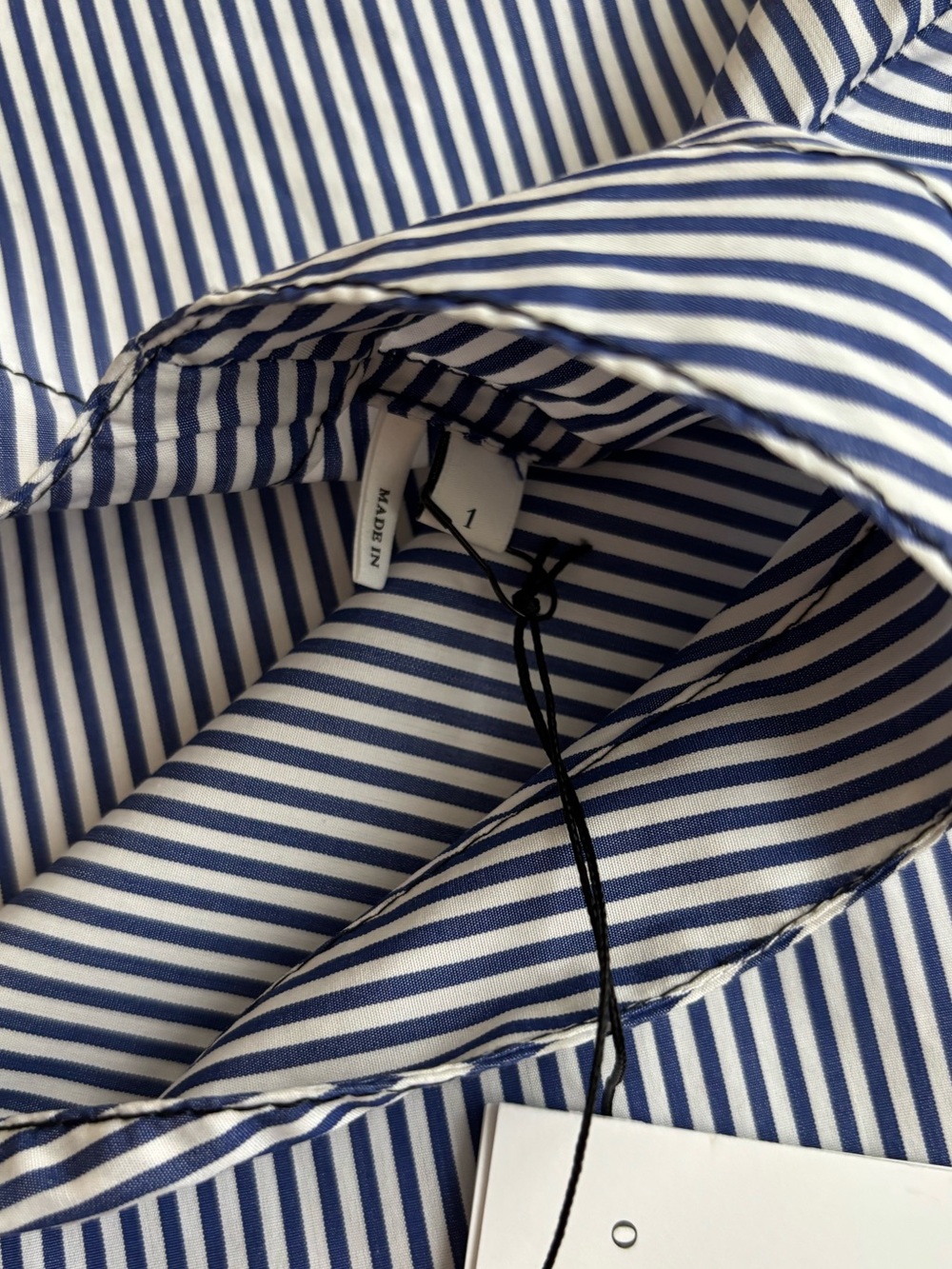 Sandro Jordan Pinstriped Cotton Poplin Button Down Shirt - Picture 9 of 16